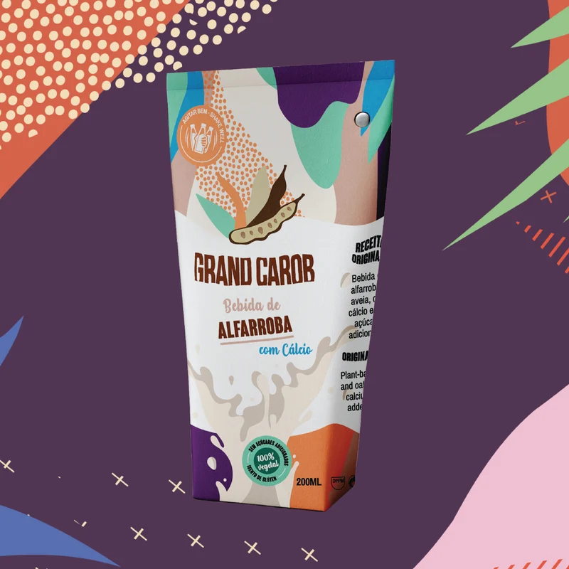 Grand Carob Vegan Carob Drink - Vegan & Glutenfrei, 24x200ml