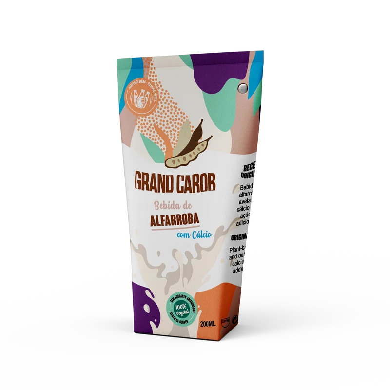 Grand Carob Vegan Carob Drink - Vegan & Glutenfrei, 24x200ml