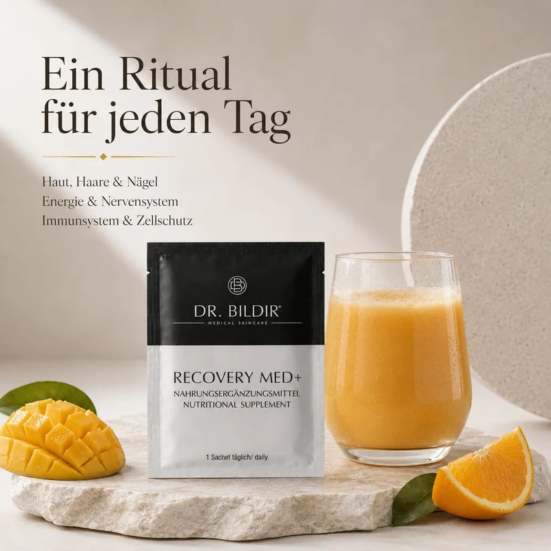 DR. BILDIR® - RECOVERY MED+ Nahrungsergänzungsmittel - Laktosefrei & Glutenfrei, 186 g