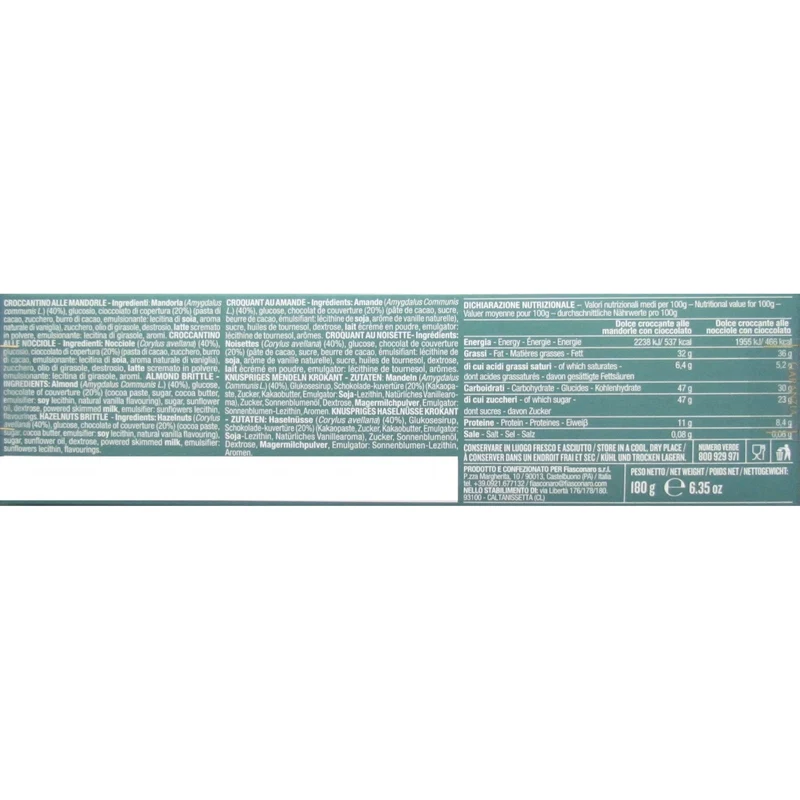 FIASCONARO Cubaita al Cioccolato Artigianale Siciliana - 180g