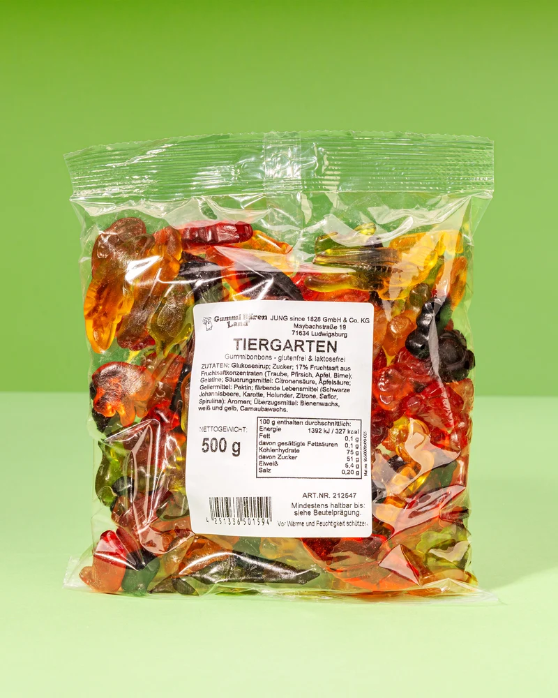 Fruchtgummi Tiergarten – mit Fruchtsaft