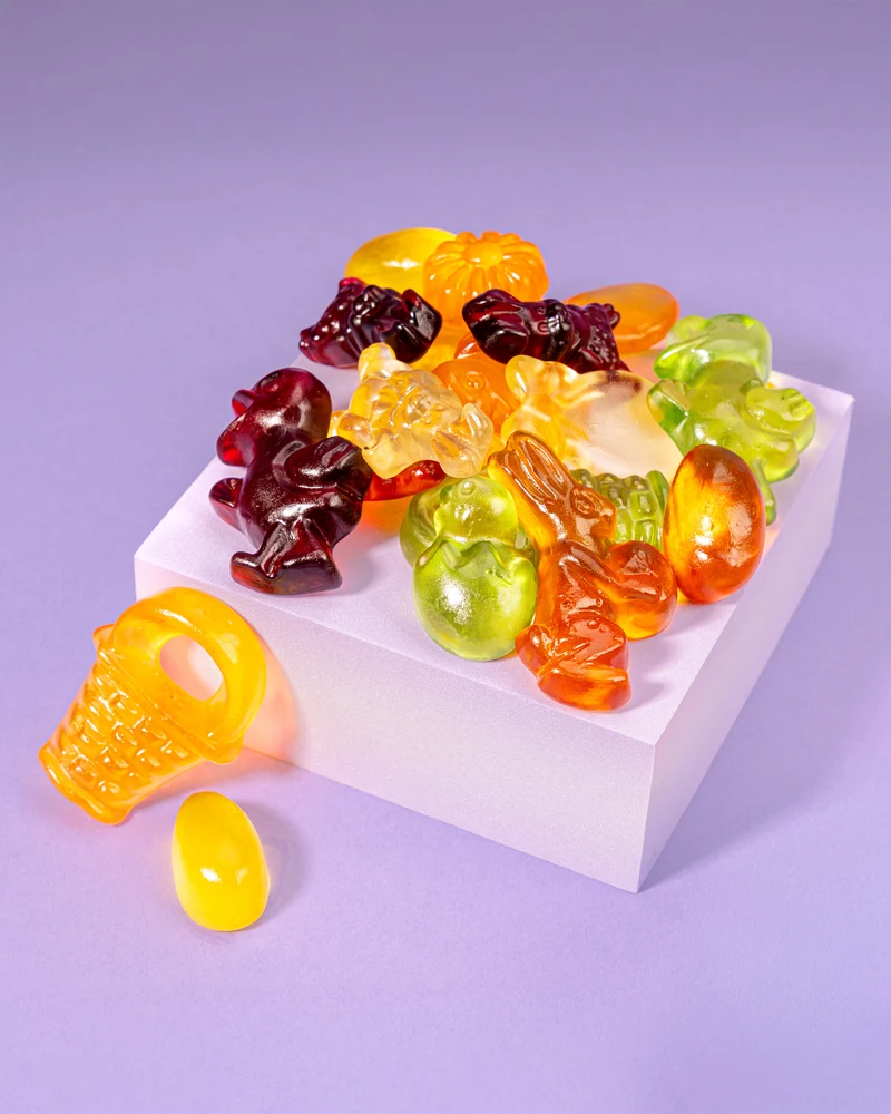 Fruchtgummi Ostermischung – mit Fruchtsaft
