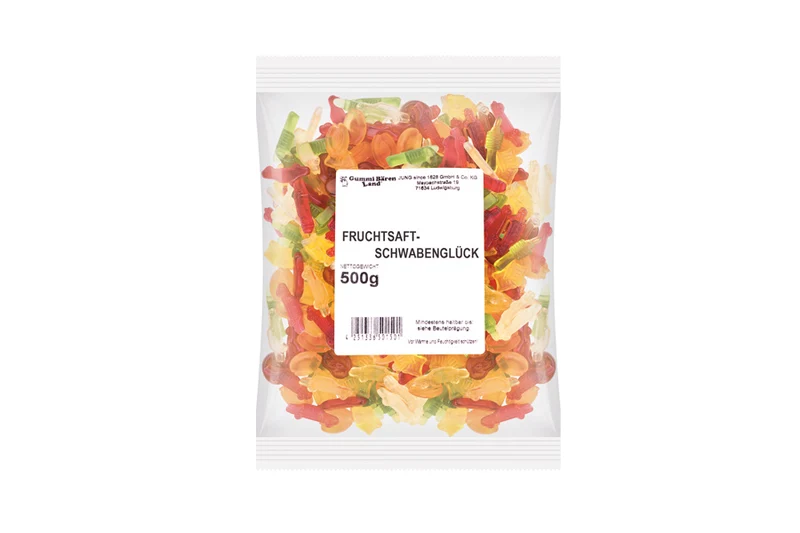 Fruchtgummi Schwabenglück – mit Fruchtsaft