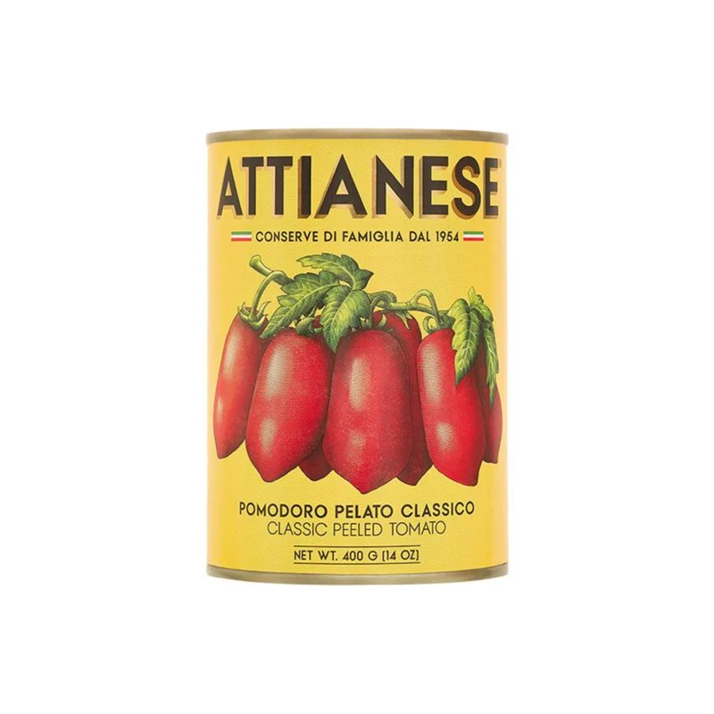 ATTIANESE - Pomodoro pelato classico 400g – Geschälte Tomaten Authentische Geschmack aus Salerno