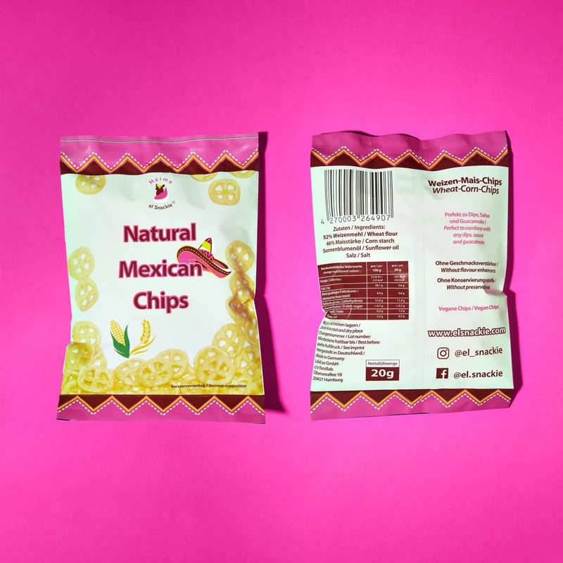 el Snackie Natural mexican Chips