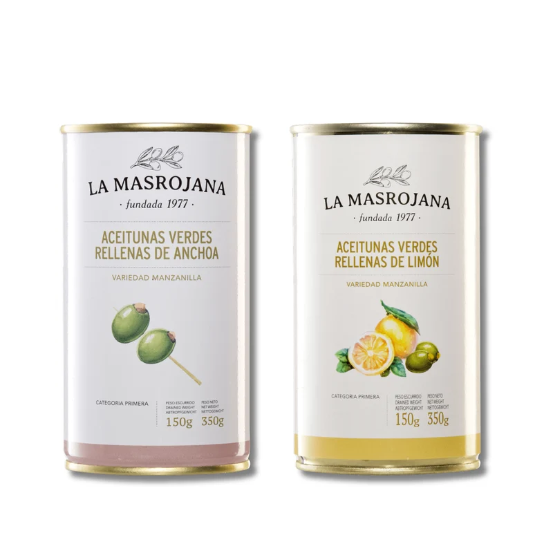 LA MASROJANA Oliven mit Sardellenfüllung 350g
