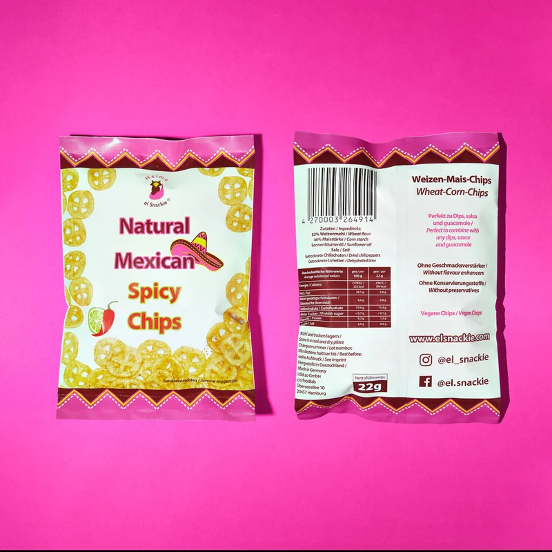 el Snackie Natural Mexican Spicy Chips