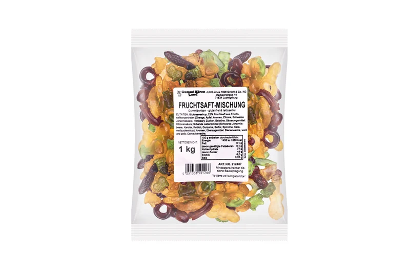 Fruchtgummi Mischung – mit Fruchtsaft
