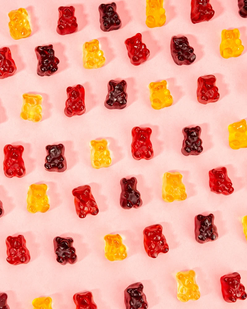 Fruchtgummi Mini-Bärchen – mit Fruchtsaft