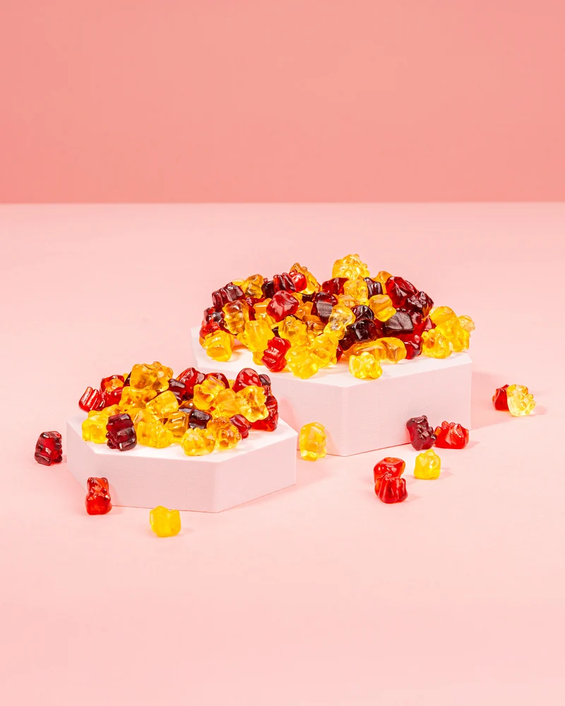 Fruchtgummi Mini-Bärchen – mit Fruchtsaft