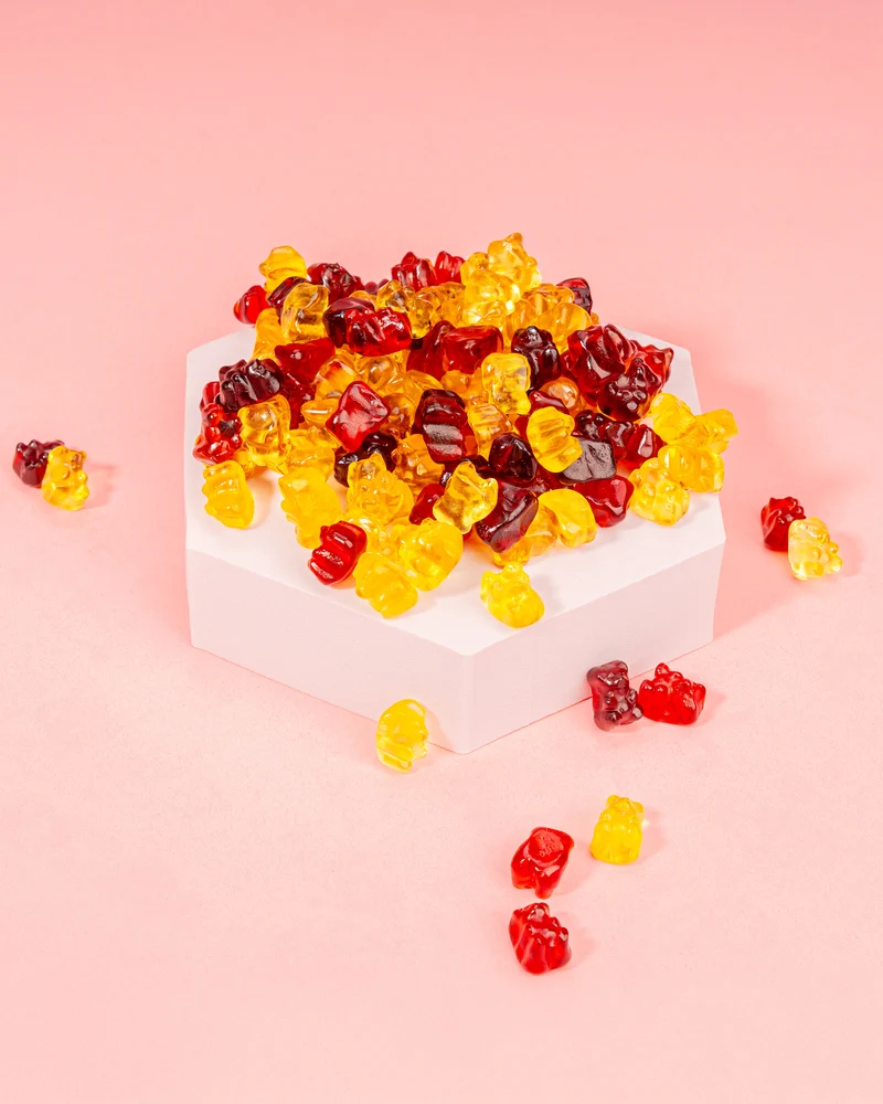 Fruchtgummi Mini-Bärchen – mit Fruchtsaft