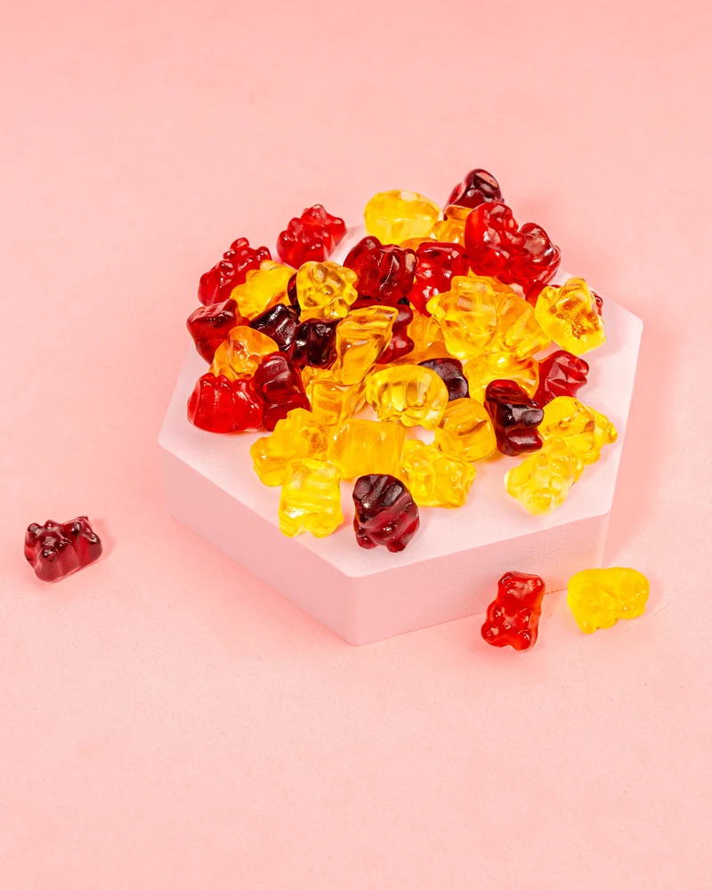 Fruchtgummi Mini-Bärchen – mit Fruchtsaft