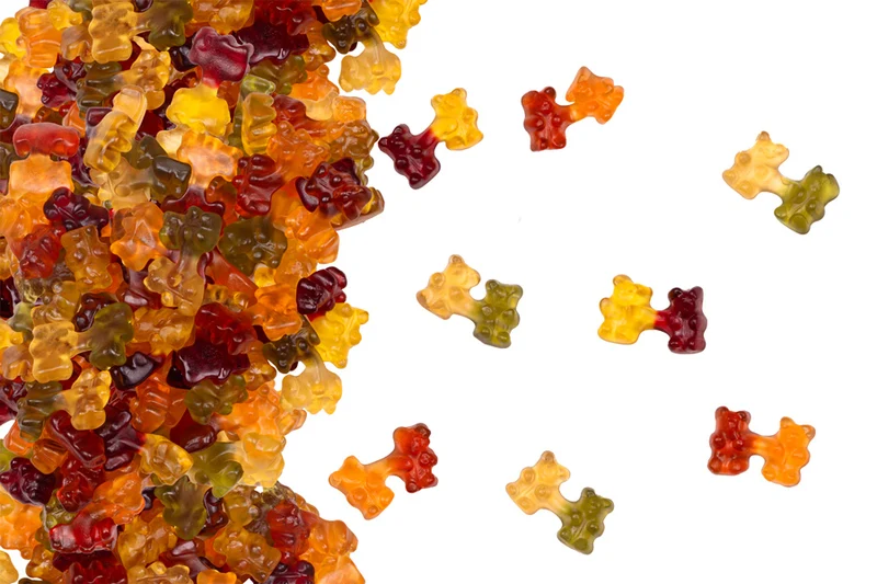 Fruchtgummi Bären-Paar – mit Fruchtsaft
