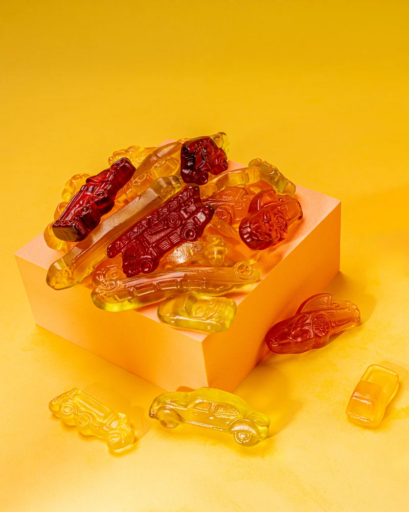 Fruchtgummi Autos – mit Fruchtsaft