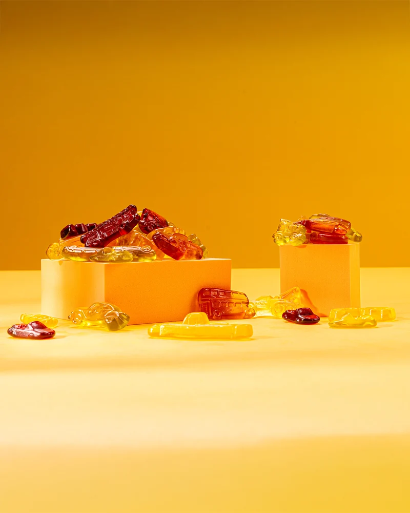 Fruchtgummi Autos – mit Fruchtsaft