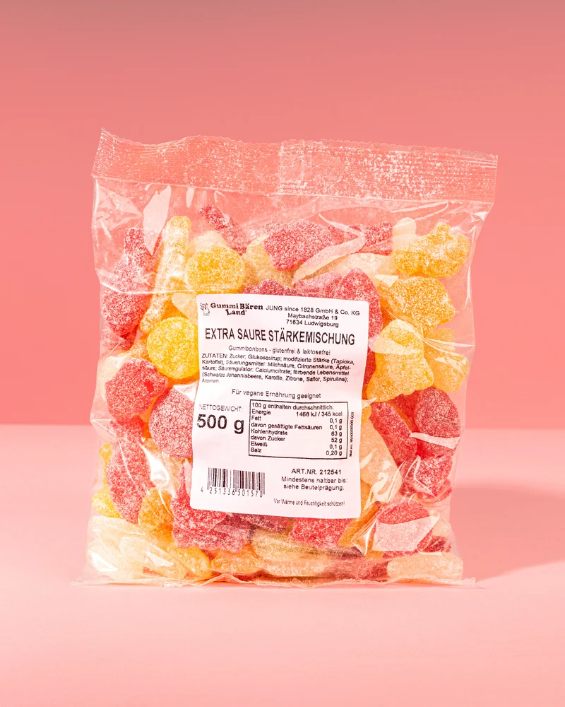 Fruchtgummi Stärke-Mischung – extra sauer und ohne Gelatine