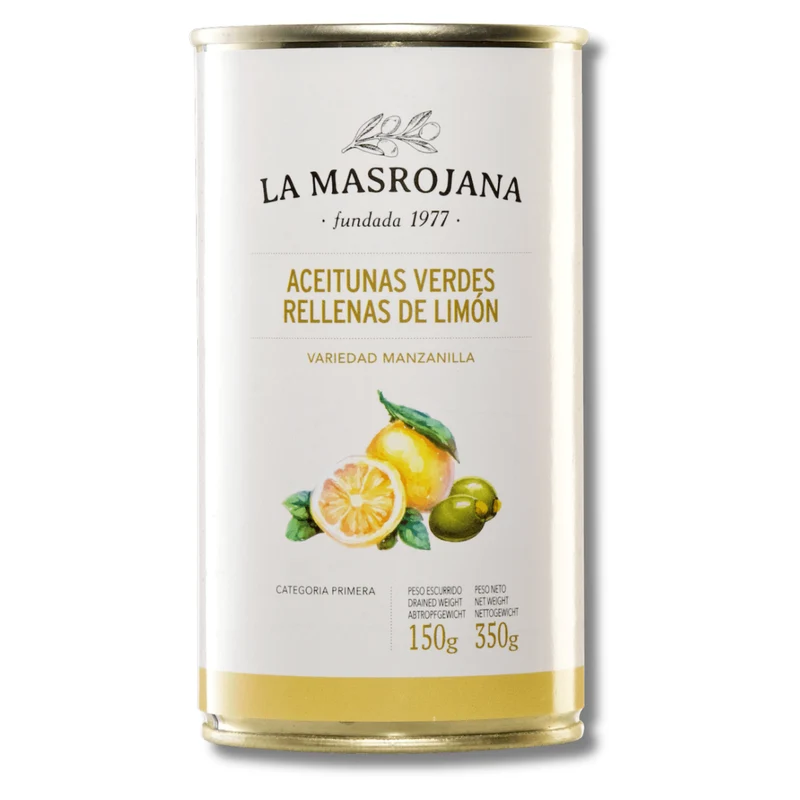 LA MASROJANA Oliven gefüllt mit Zitrone 350g