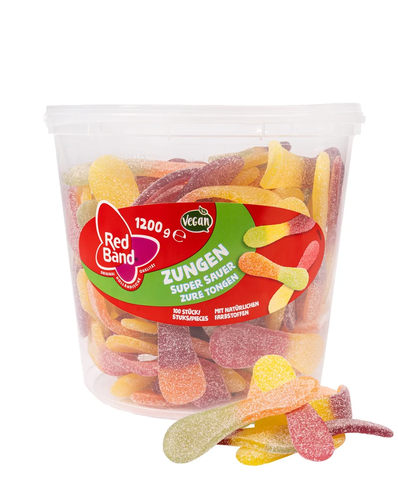 Red Band Fruchtgummi Zungen – sauer