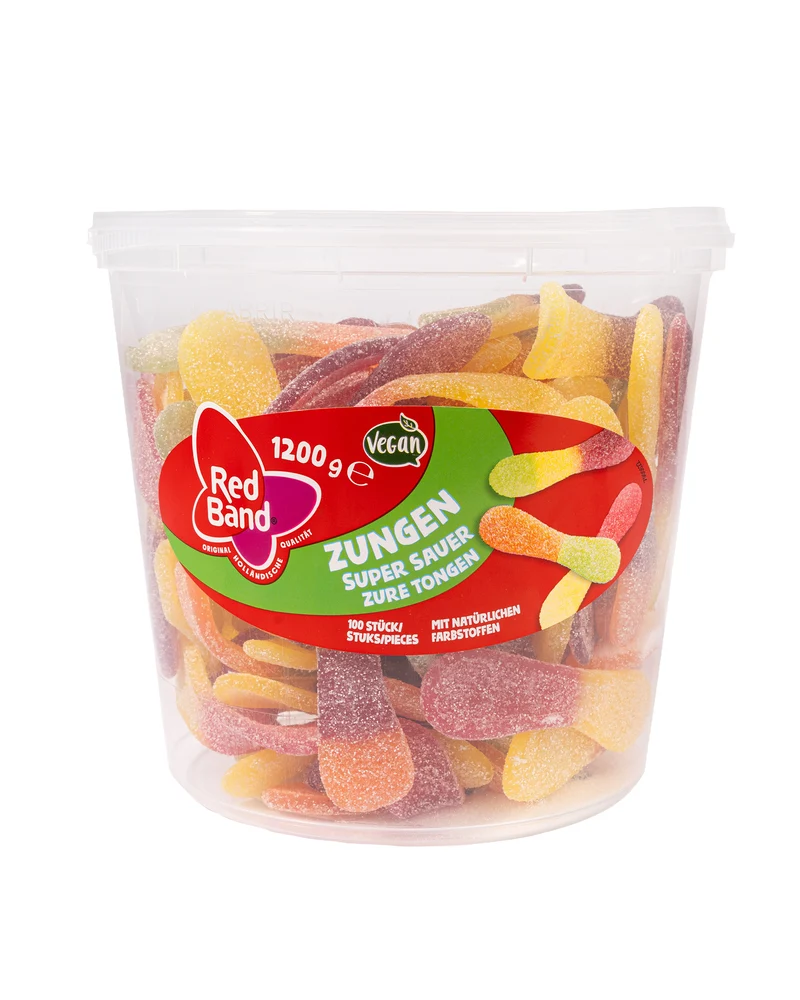 Red Band Fruchtgummi Zungen – sauer