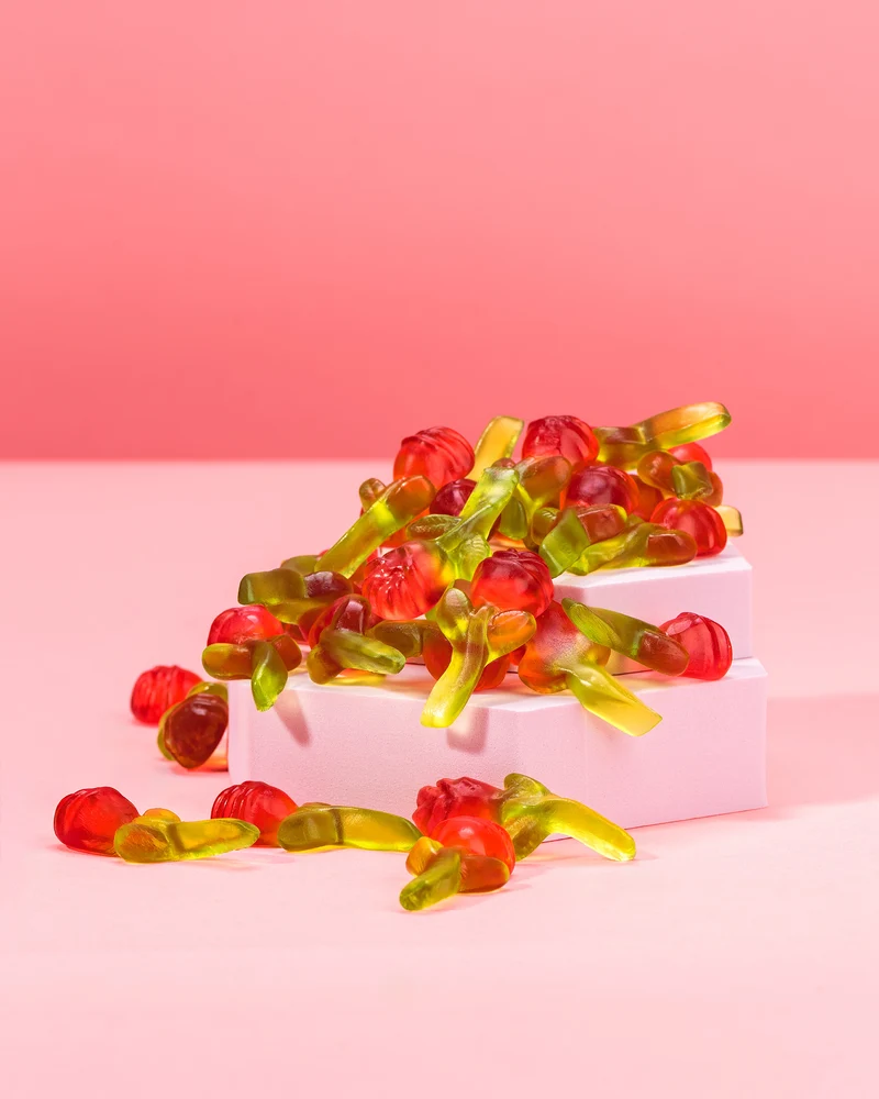 Fruchtgummi Rosen mit Stiel – Klassiker