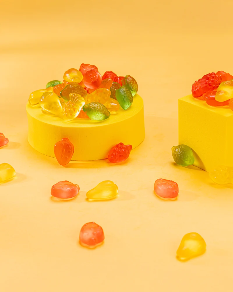 Fruchtgummi Obstsalat – zuckerfrei