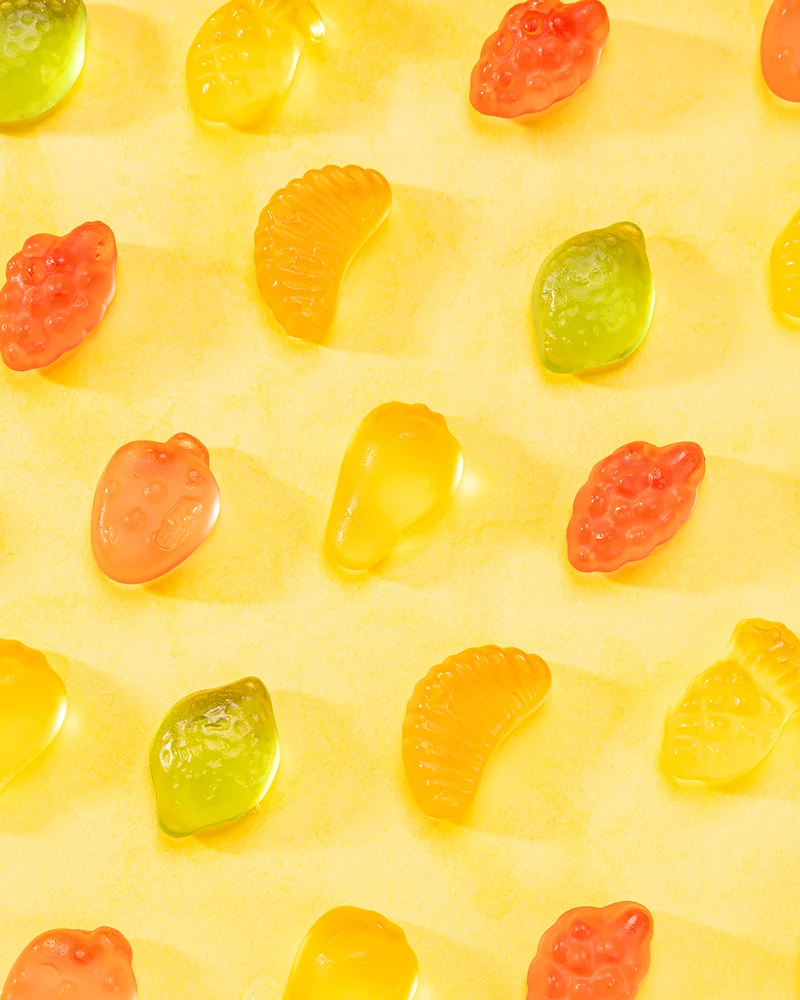 Fruchtgummi Obstsalat – zuckerfrei