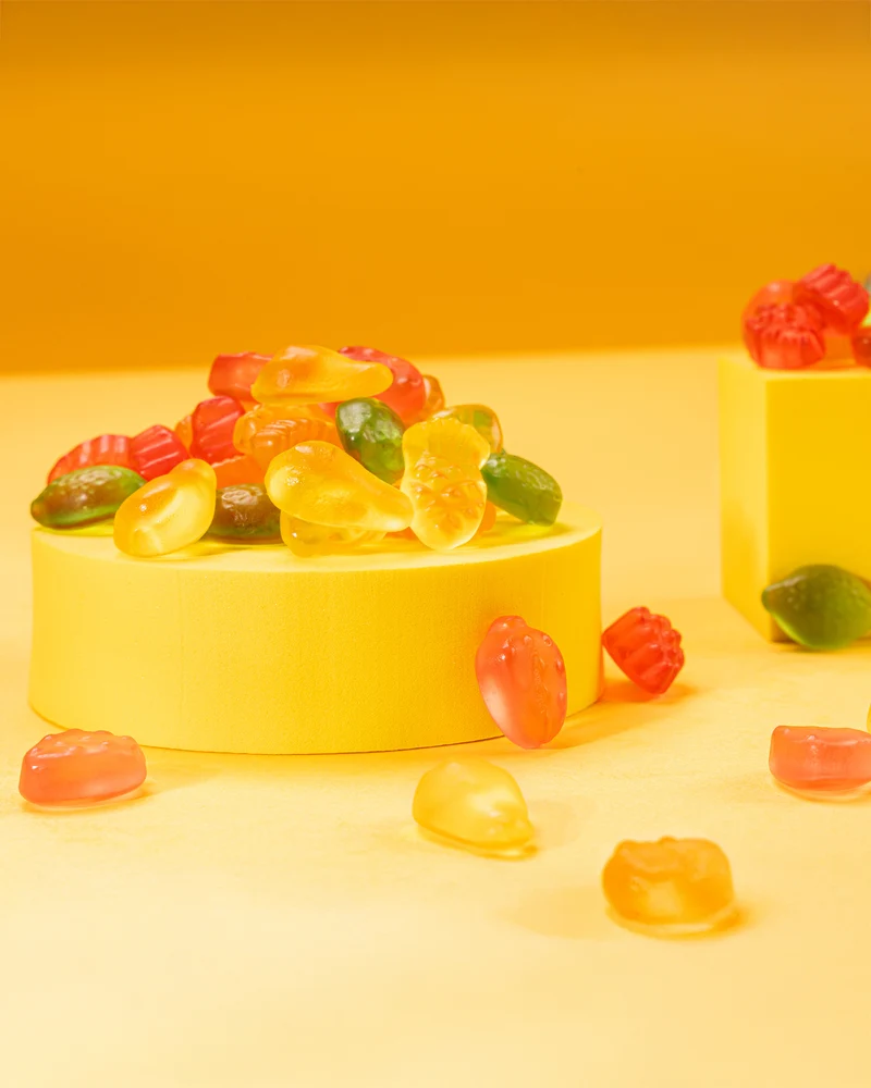 Fruchtgummi Obstsalat – zuckerfrei