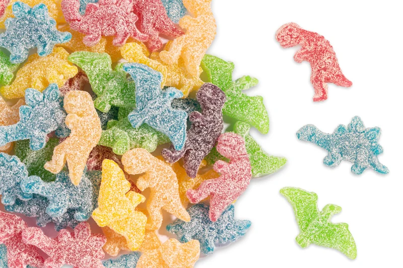 Fruchtgummi Dino Rex – ohne Gelatine