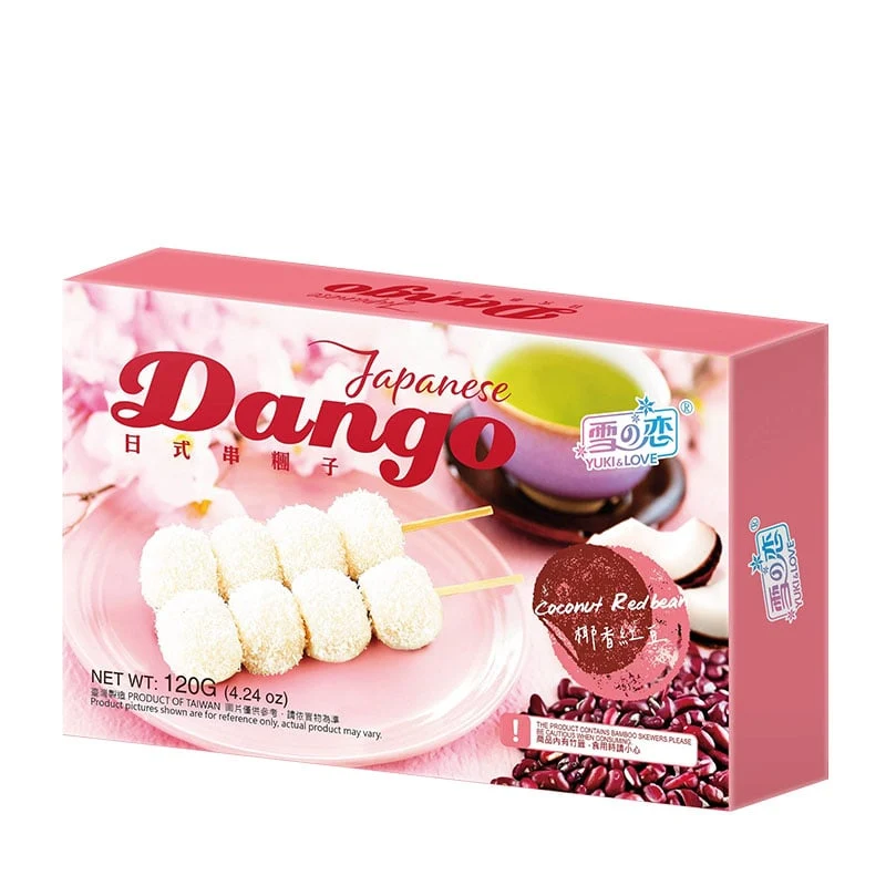 Dango Mochi am Spieß Kokosnuss & Rote Bohnen 120g