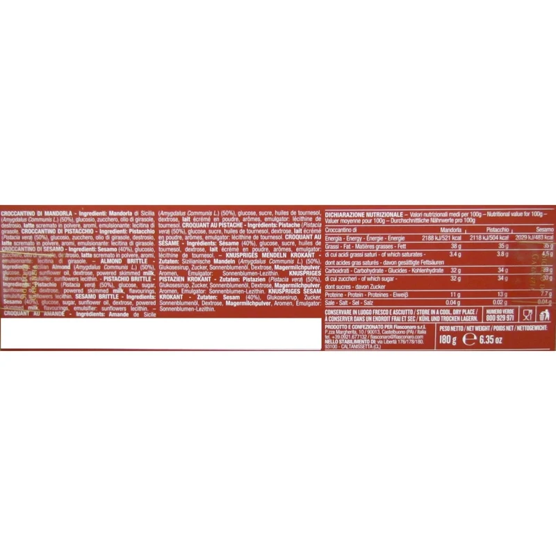FIASCONARO Cubaita Tradizionale Artigianale Siciliana - 180g