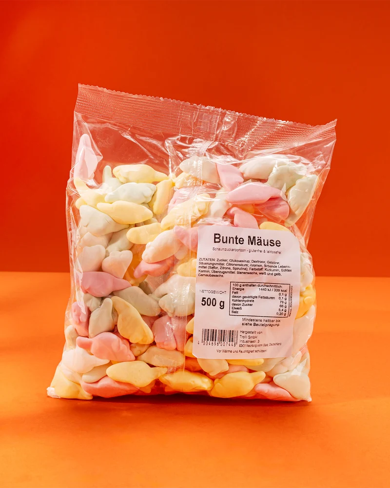 Schaumzucker Bunte Mäuse – Klassiker