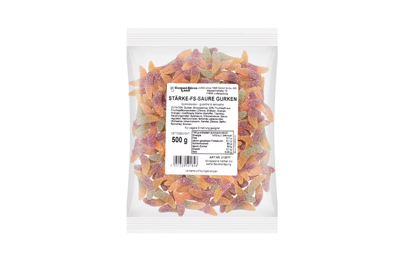 Fruchtgummi Gurken – ohne Gelatine