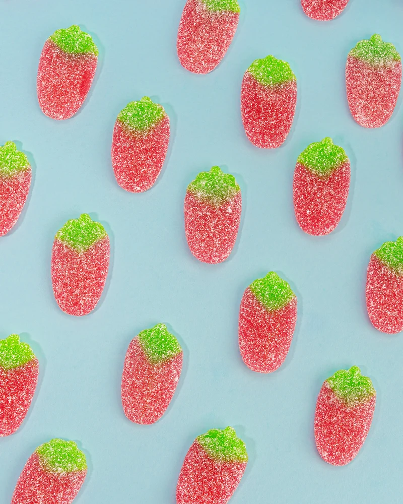 Fruchtgummi Erdbeeren – sauer und ohne Gelatine