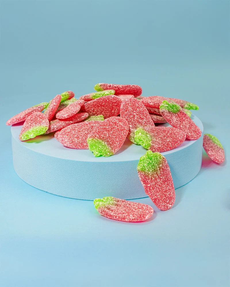 Fruchtgummi Erdbeeren – sauer und ohne Gelatine