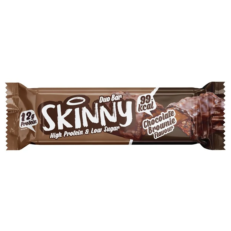 Skinny Duo Bar med højt proteinindhold og lavt sukkerindhold i chokoladebrowniesmag - 60 g