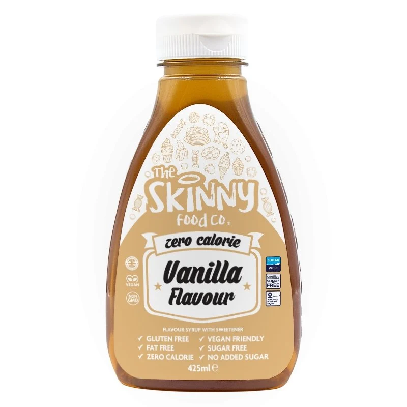 Vanilje Zero Calorie Sukkerfri Skinny Sirup - 425ml