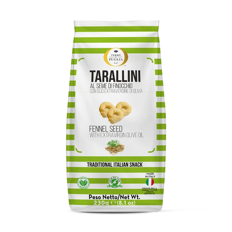 TERRE DI PUGLIA Tarallini - Traditionelle Apulische Snacks 230g