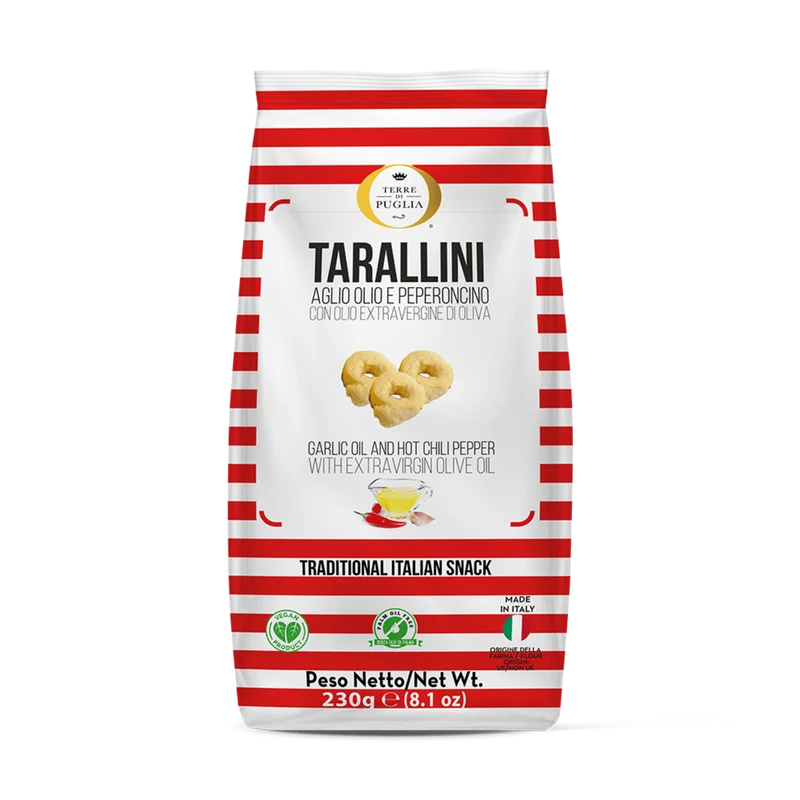 TERRE DI PUGLIA Tarallini - Traditionelle Apulische Snacks 230g