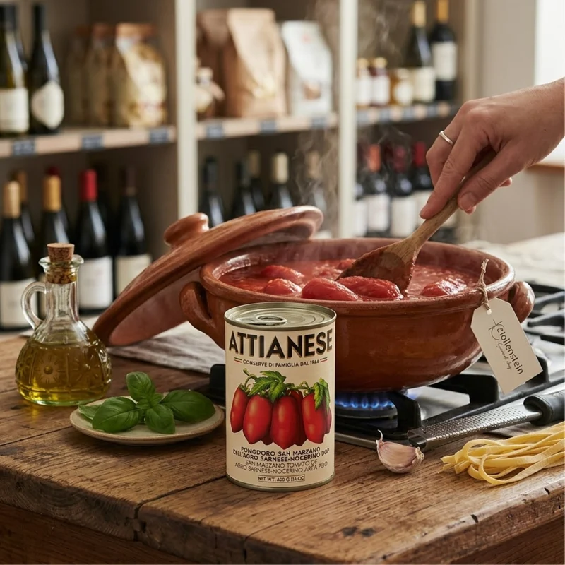 ATTIANESE San Marzano Tomaten D.O.P. – Das Gold von Kampanien 400g