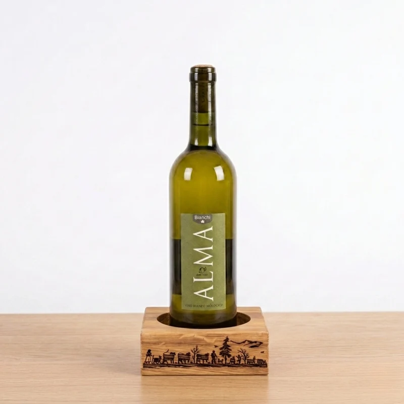 Design-Weinhalter aus Eichenholz – Schweizer Tradition für Ihren Genusstisch