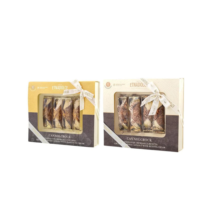 ETNADOLCE Cannoli: Pistazien, Ricotta und Haselnussfüllung - 120 g