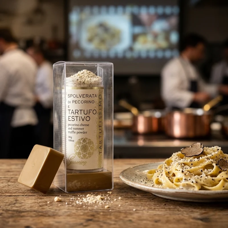 TARTUFISSIMO Pecorino & Trüffel Pulver: Das magische Finish für Ihre Gerichte - 30g