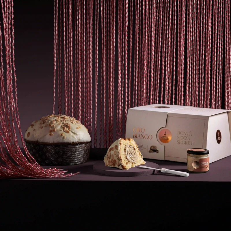 ORO BIANCO PANETTONE + CREMA DI MANDORLE FIASCONARO