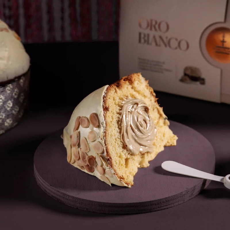 ORO BIANCO PANETTONE + CREMA DI MANDORLE FIASCONARO
