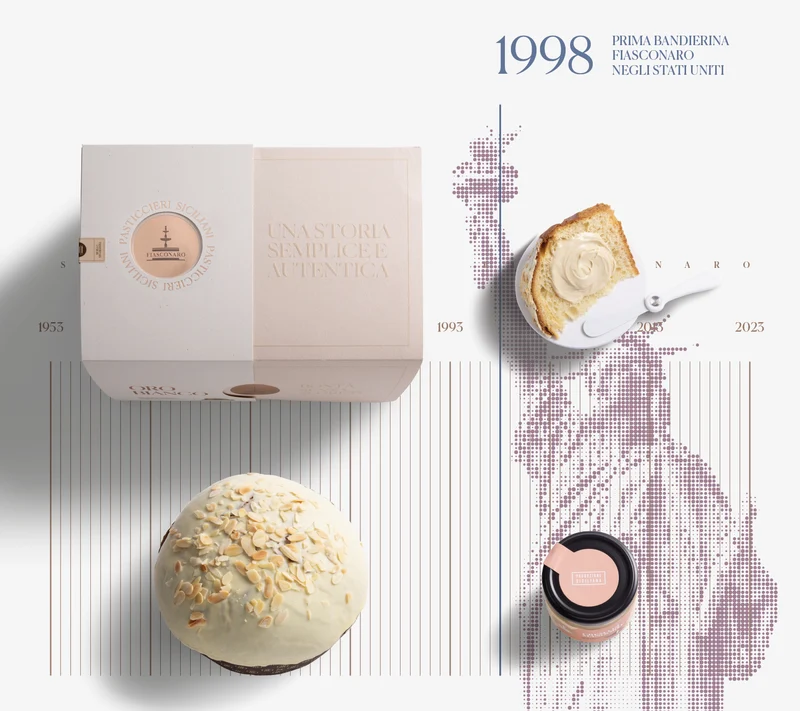 ORO BIANCO PANETTONE + CREMA DI MANDORLE FIASCONARO