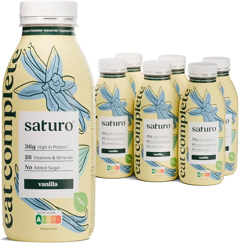 Saturo Ready-to-Drink Vanille - Vegan, 400ml