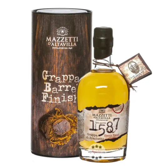 MAZZETTI - 1587 Grappa Brachetto 43% Vol. Sherry Finish - 500ml.