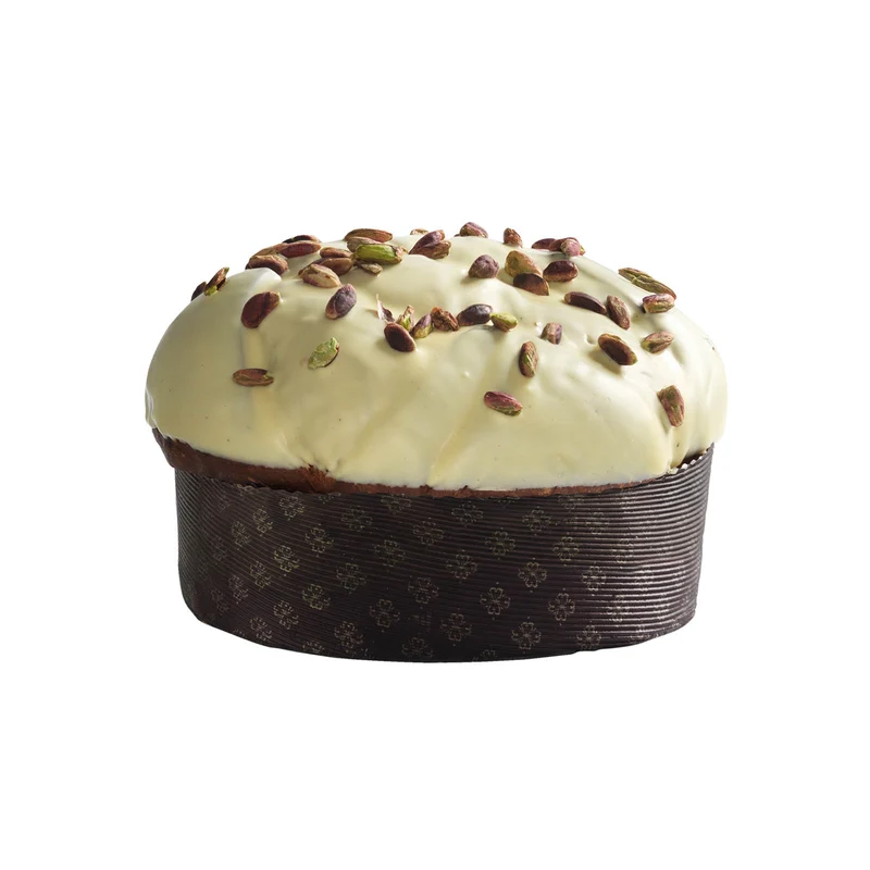 ORO VERDE FIASCONARO Panettone mit Pistaziencreme & weißem Zuckerguss - 1kg