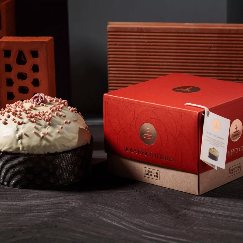 FIASCONARO Panettone Rose & Fico d'India (Rosen & Kaktusfeige) - 1kg