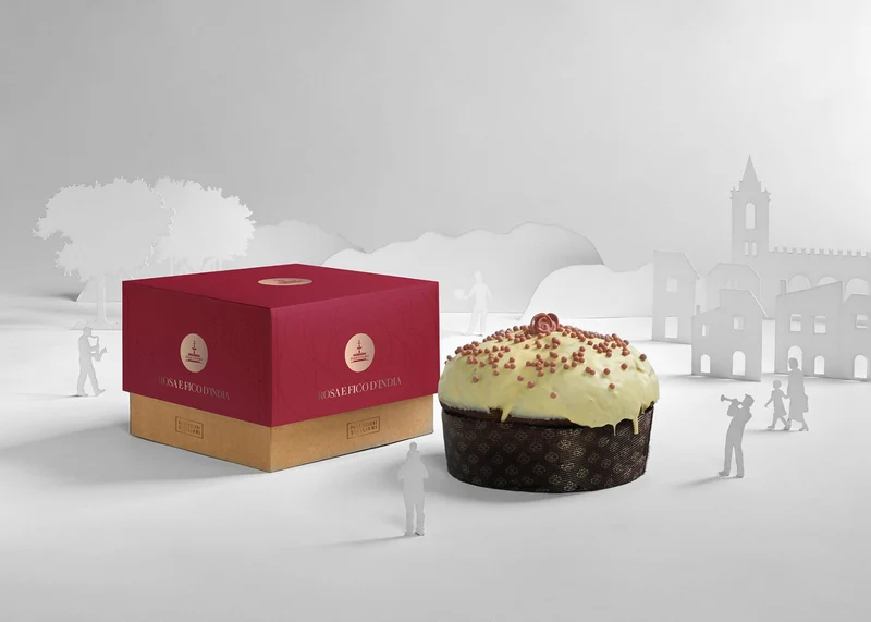 FIASCONARO Panettone Rose & Fico d'India (Rosen & Kaktusfeige) - 1kg
